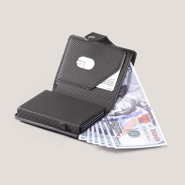Men's Compact Pop-Up Wallet - CARBON - 1